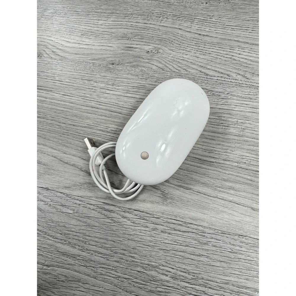 Original Apple Mighty Mouse A1152 EMC No:2058 USB white mouse